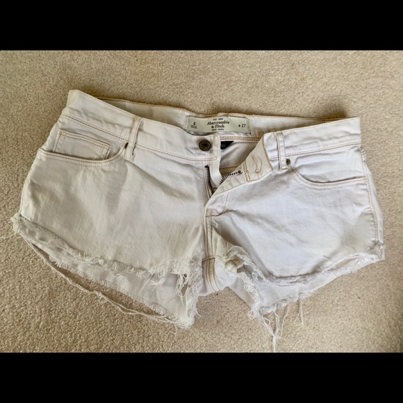 White Abercrombie Shorts - Picture 1 of 3